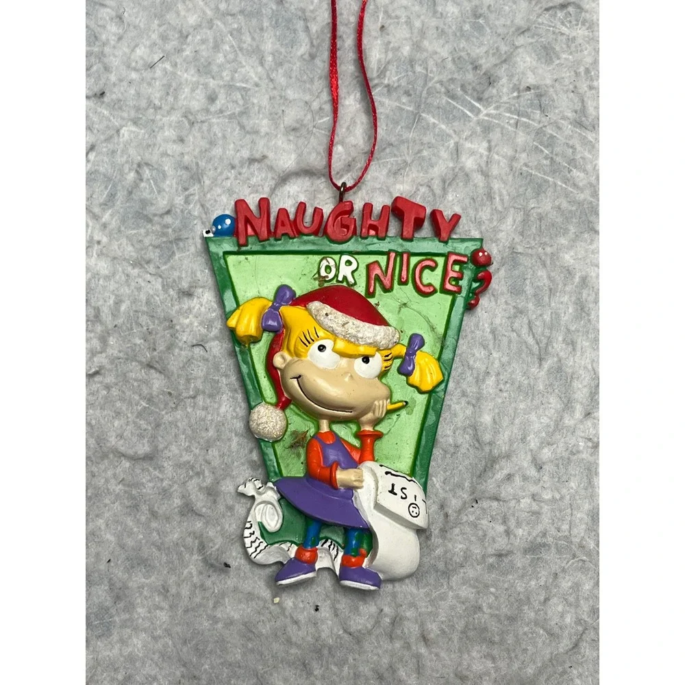 Vintage 2002 Nickelodeon Rugrats Angelica Pickles Naughty‎ or Nice Ornament